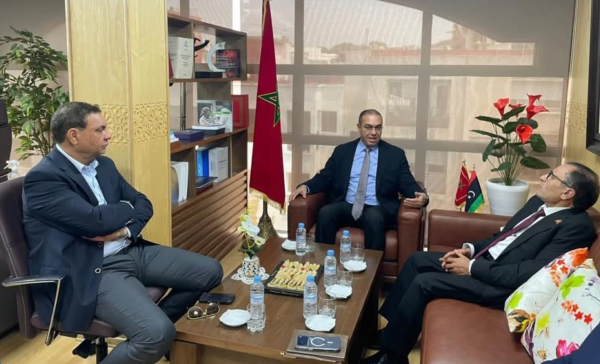 الأمين العام للحزب محمد أوزين يستقبل القائم بأعمال سفارة دولة ليبيا بالرباط